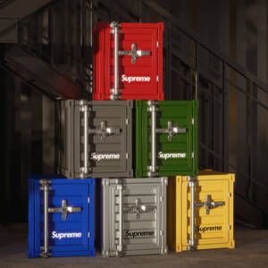 خزانة جانبية علي شكل حاوية مستودع