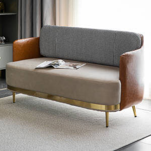 أريكة جلدية فاخرة