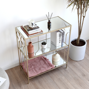 طاولة جانبية معدنية