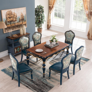 طاولة طعام مع 6 كراسي كلاسيكي