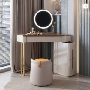 تسريحة بسطح زجاجي