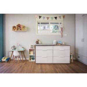 وحدة ادراج مودرن - أبيض و بيج