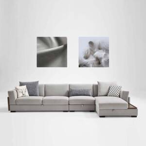 أريكة الأثاث الحديثة مع مساحة للتخزين