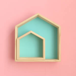 قطعتين ارفف ديكور للأطفال