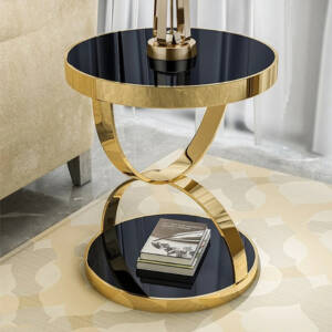 طاولة جانبية دائرية بتصميم راقي