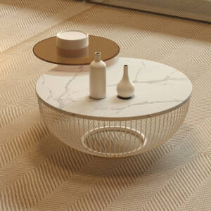 طاولة القهوة الاسكندنافية المستديرة