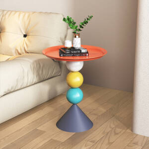 طاولة جانبية على شكل كرات مترابطة