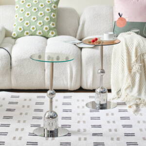 طاولة جانبية معدنية