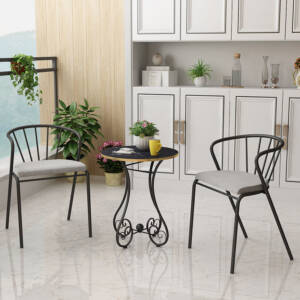 طاولة جانبية بشكل دائري فخم