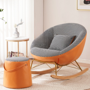 كرسي هزاز مع مسند للقدم